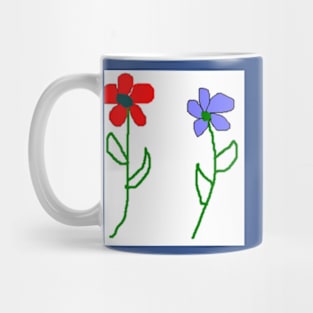 Painted Flowers Mug